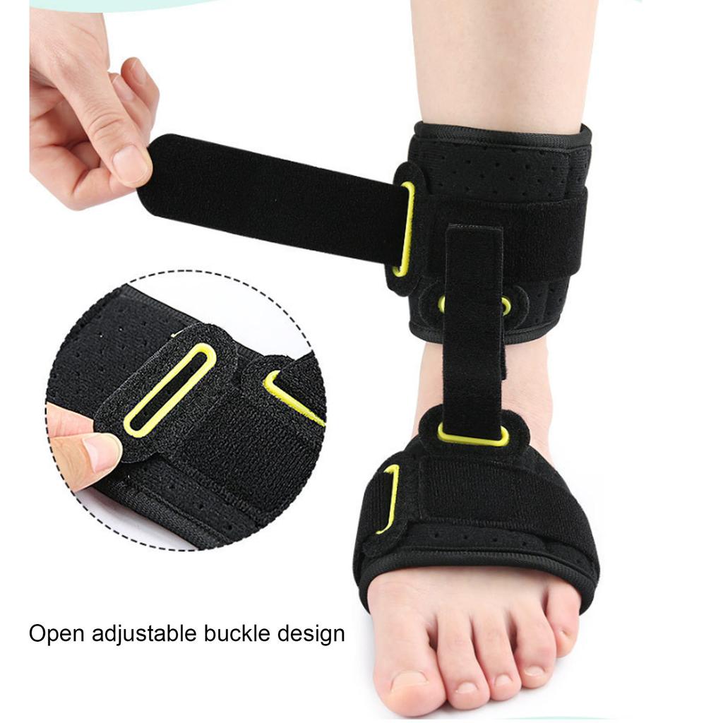 Kids AFO Drop Foot Brace Improve Foot Walking Gait Relieve Soreness Plantar Fasciitis Night Brace for Achilles Tendon Motor Black
