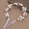 Elegant Flower Wreath Headband Imitated Pearl Head Wreath  Girls Adult Hair Accessories