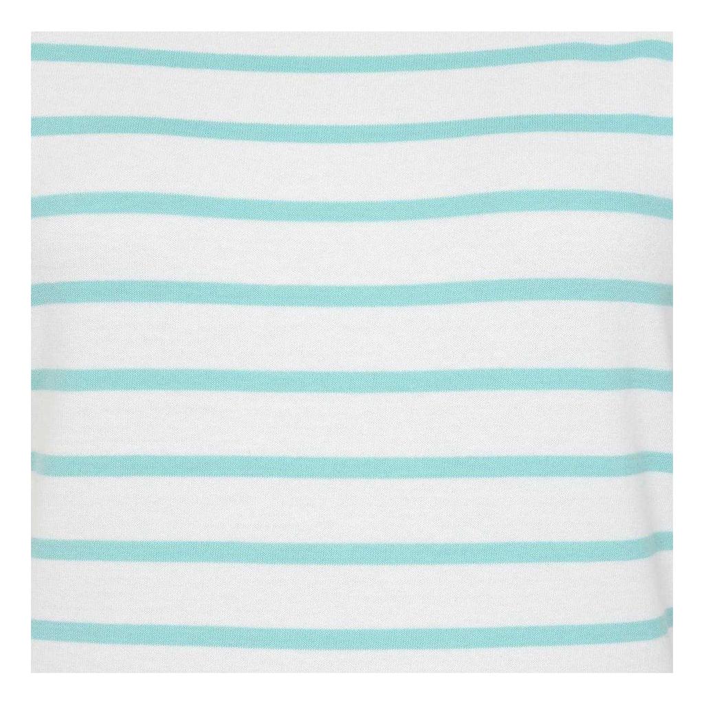 Lazy Jacks Womens/Ladies Breton Contrast Striped Short-Sleeved T-Shirt
