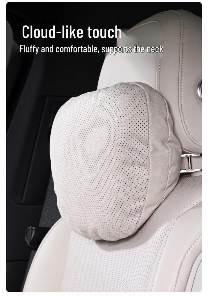 Car Lumbar Support Cushion - Slim Memory Foam Pillow for Coccyx and Waist Protection