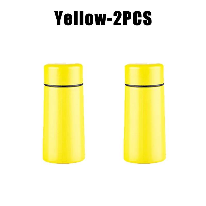 Sport Travel Mini Tumbler 160ml Stainless Steel Thermos Cup Portable Milk Coffee Water Bottle Solid Color Leakproof Hot Cold