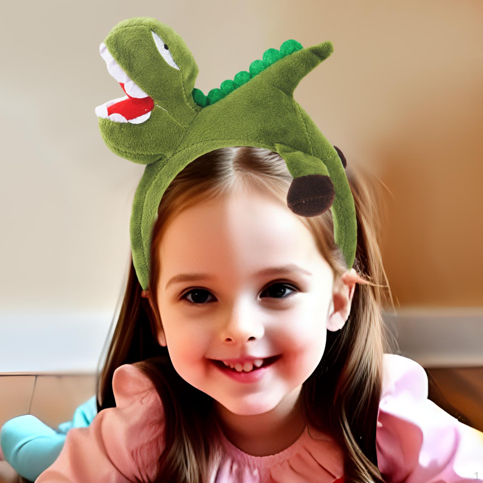 

Обруч для волос с изображением динозавра, повязка на голову, костюм на Хэллоуин, головной убор, повязка на голову для вечеринки Green