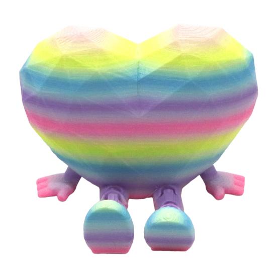 2ks Srdce Figurka na Stůl Sada Interaktivní Pohyblivé Nohy A Ruce Ozdoba Jedinečný Symbol Lásky Ozdoba Kancelář Domov Dekorace Dárek