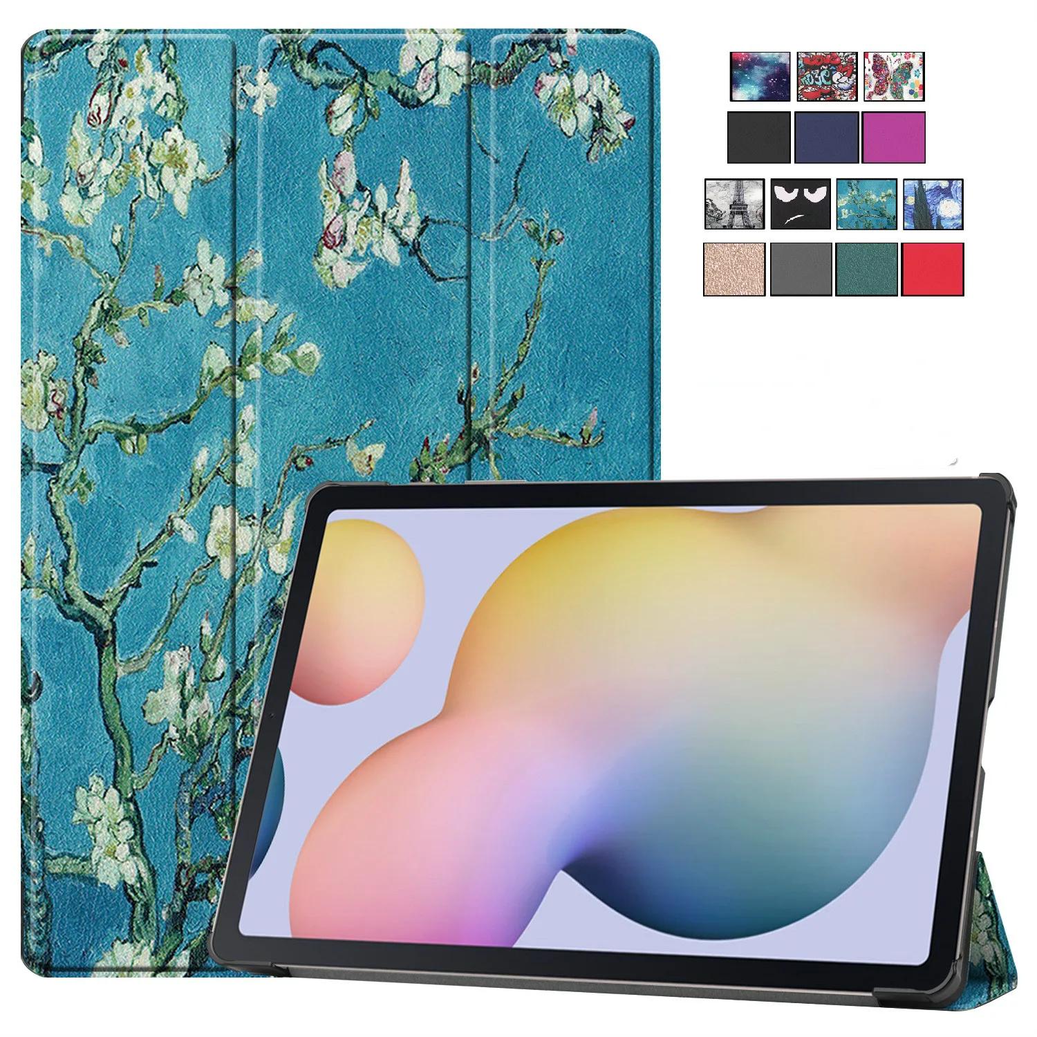

PU Leather Tablet Cover Case for Samsung Galaxy Tab S7 Plus 12.4inch SM-T970 SM-T975 SM-T976 Magentic Protective Folding Stand S7 Plus T970 12.4in рожевий колір золота