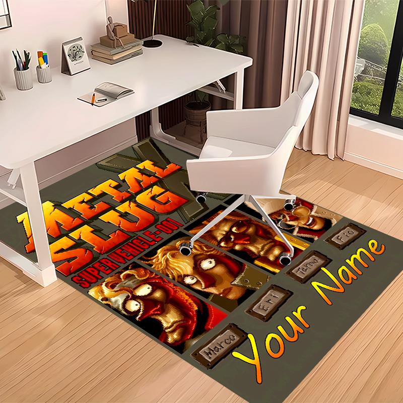 Custom Personalization Metal Slug Print Area Rug - Soft, Washable Non-Slip Indoor Mat,Living Room,Home&Office Decorative Rug