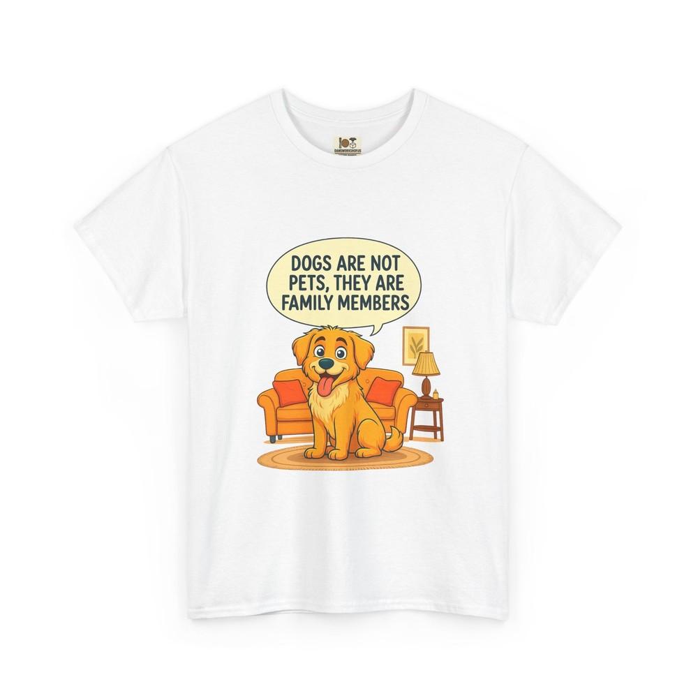 

Family Member Dog Tee - Unisex Heavy Cotton Shirt, Pet Lover Gift S