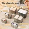 Jiadu Transparent Storage Box for Home And Car Use, Large Plastic Container for Clothes, Toys, And Organizatio