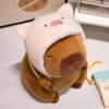 Capybara Plush Toy: Cartoon Backpack & Removable Doll