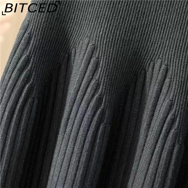 BITCED Damenmode Lässig Einfarbig Druck Sommer Frühlingsrock