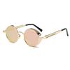 Men Women Retro Vintage Glasses Steampunk Round Metal UV400 Eyewear Sunglasses