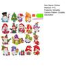 1 Set Weihnachts-Diamant-Malerei-Aufkleber, Cartoon-Muster, DIY-Kunst-Aufkleber-Set für festliche Dekorationen