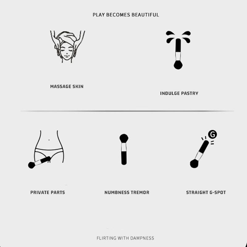 Makeup Brush Dildos Vibrator Sex Toys for Women Magic Wand G Spot Pussy Vagina Clitoris Stimulator for Adults 18