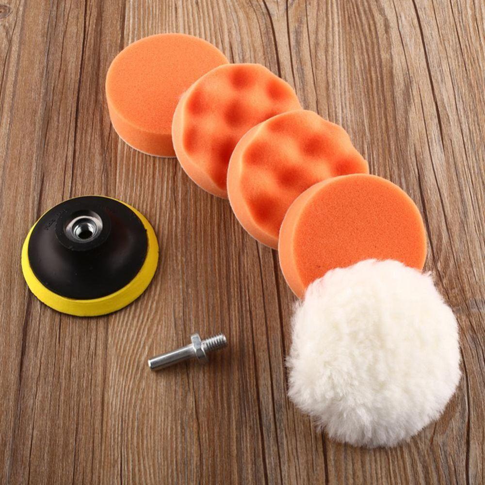 3 Inch Car Beauty Set Kit Buffer Pad Drill Adapter Car Polish Polishing