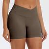 Womens Yoga Shorts With Nylon Fabric For Running And Fitness Activities