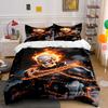 Flaming Skull with Chains. Bedding Sets Duvet Cover Sets Duvet Covers Pillowcases(1 * Duvet Cover 2 * Pillowcases, Without Duvet Insert)