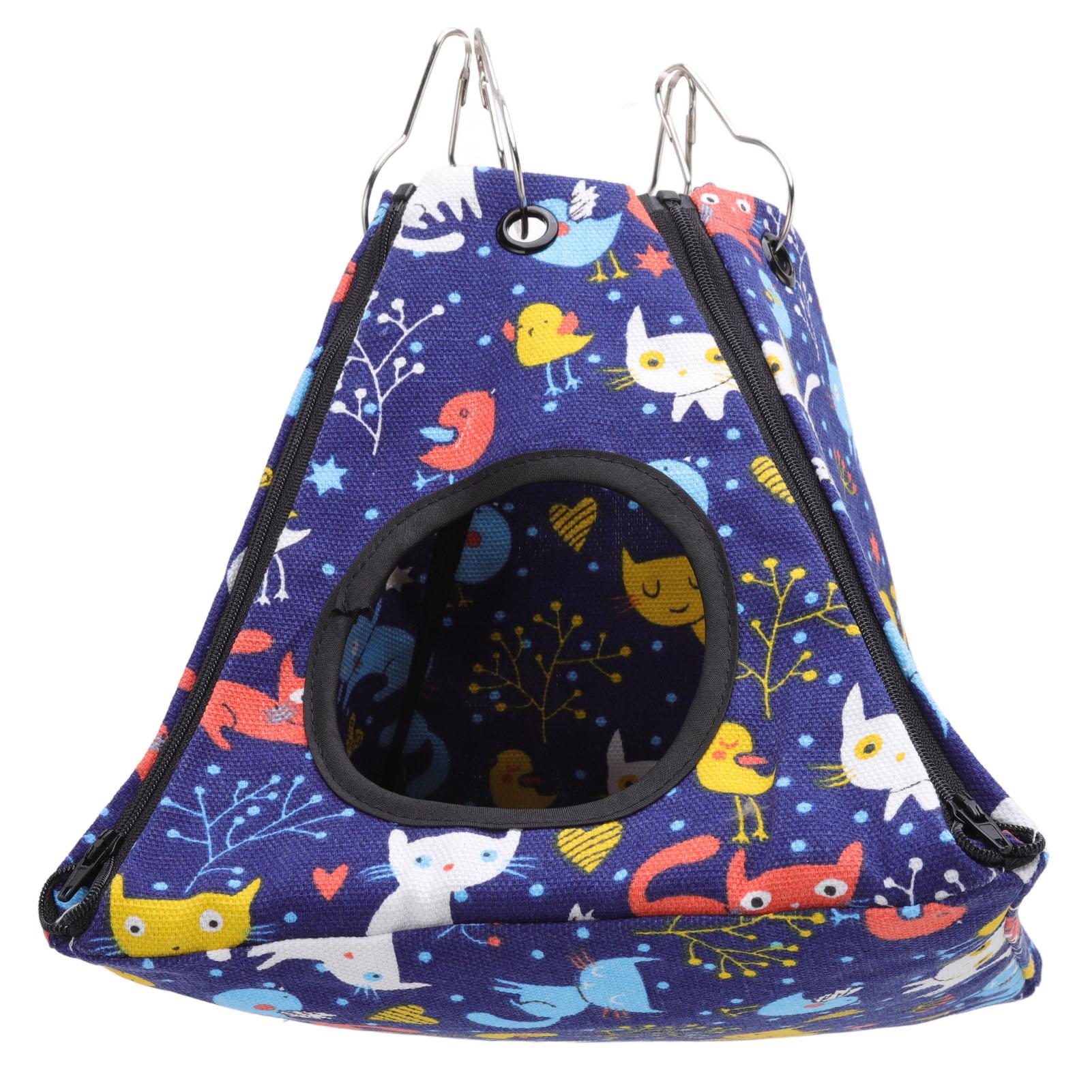 

Hamster Hammock Washable Rattan Mat Hanging Small Pet Tent with Hooks for Sugar Glider Guinea Pig 15x15x15cm / 5.9x5.9x5.9in