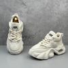 Student Sports Shoes Shock Absorption Thick Base Height Men's Sneakers Male Casual Shoes Leisure Thick Bottom Non-Slip Wear-resi