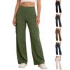 Pantaloni da Lavoro da Yoga da Donna con Tasche: Pantaloni Casual Elasticizzati a Vita Alta per Lavoro, Ufficio e Viaggio