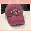 Peaked Baseball Cap Hat Future Alphabet Pattern Uv Protection Unisex Design