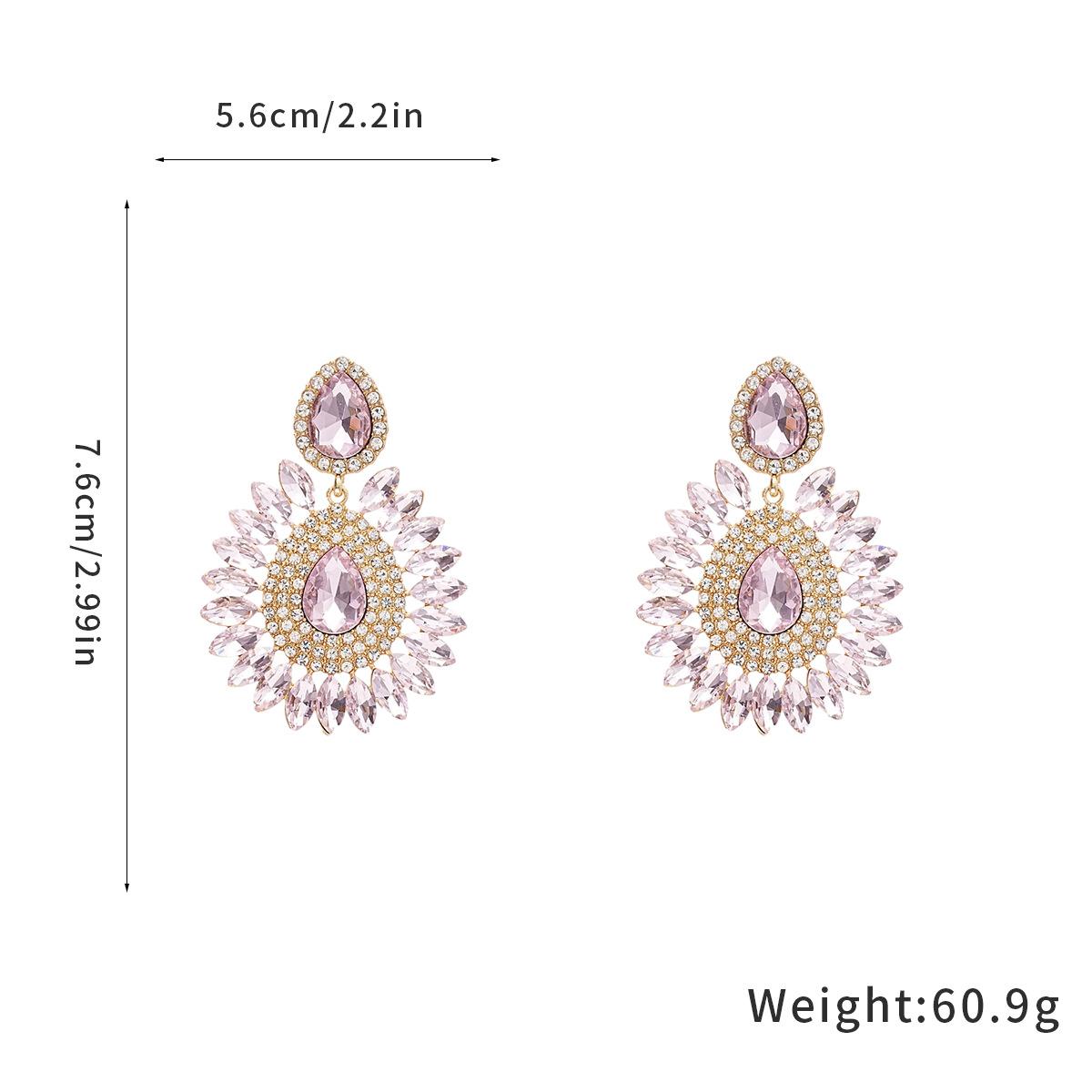 Exaggerated Earrings Retro Palace Style Earrings Fashionable Elegant Earrings Niche Design