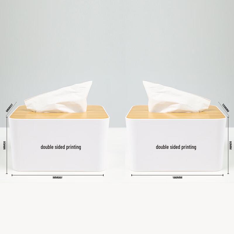 LIEI Customizable Wooden Lid Tissue Box