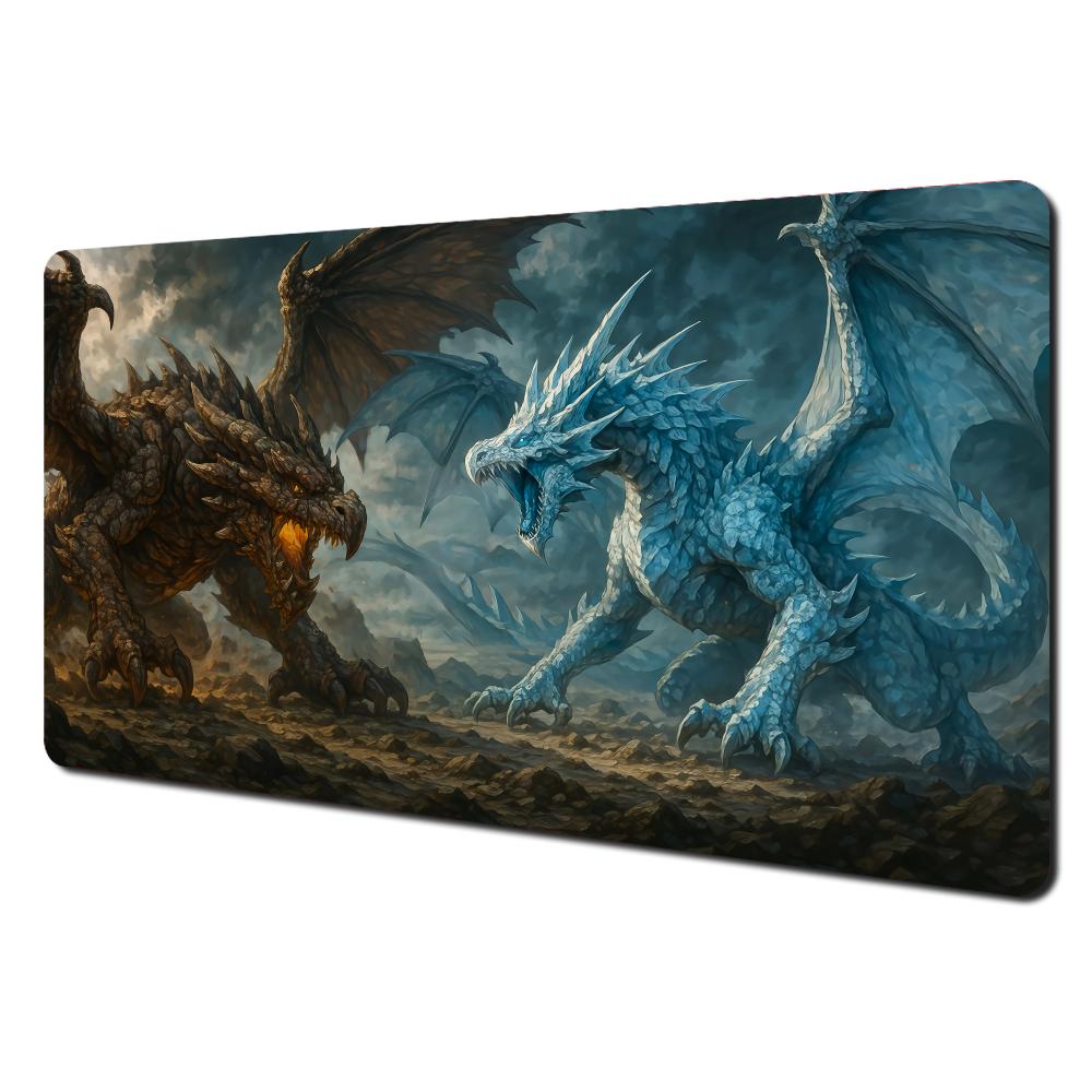 Dark Style Giant Dragon Theme Mouse Pad Desk Mat With Stitched Edges Nonslip Rubber Base Pc Accessories Gaming Mat Magic Mat