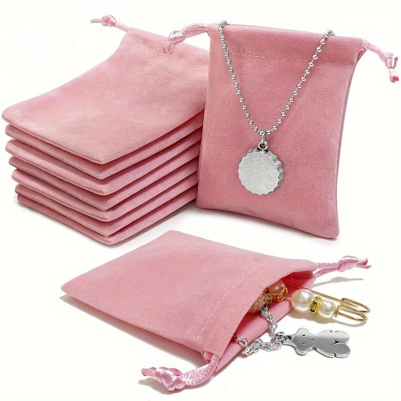 

20pcs Thickened Jewelry Gift Bags with Drawstrings - Soft Storage Pouches for Wedding Favors,General Use Jewelry Organizers