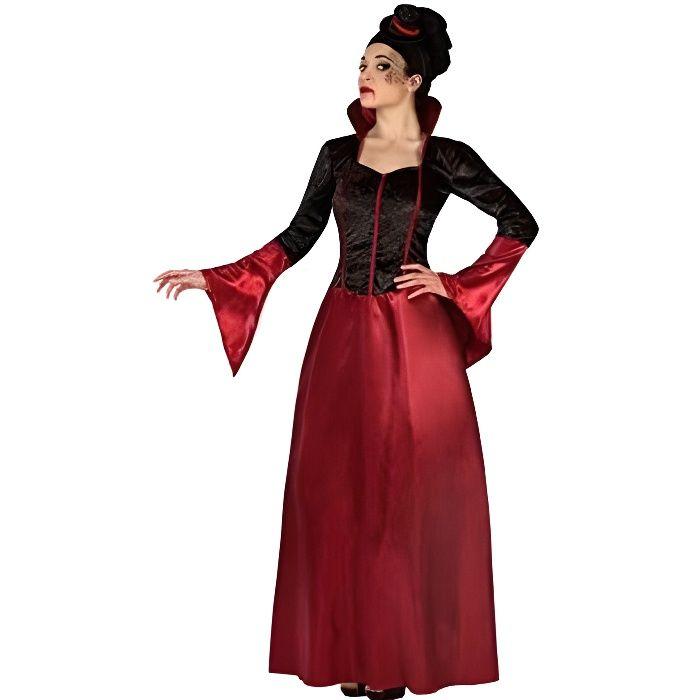 Déguisement de vampiresse adulte ATOSA - 19482 - robe rouge - intérieur