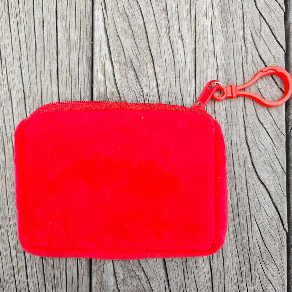Solid Color Plush Coin Purse & Earphone Case - Cute, Simple Storage Pouch