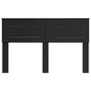 Headboard in Black Oak Look Made of Wood Based Material