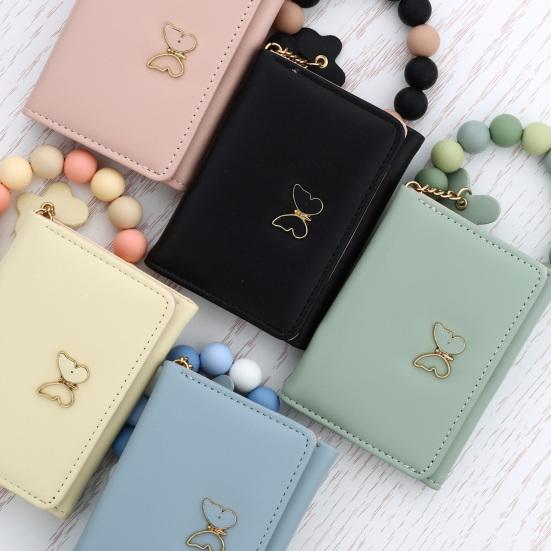 Women's Wristlet Wallet Boho Style Beaded Wristlet Card Holder with Butterfly