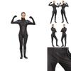 Breathable Black Widow Costume Full Body Zentai Suit For Stylish Superheroes
