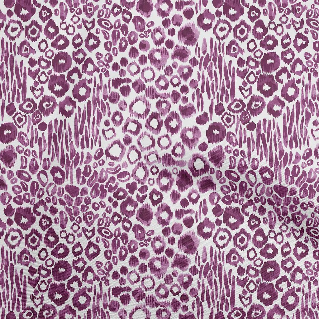 oneOone Cotton Flex Dark Magenta Fabric Animal Skin Craft Projects Decor Fabric Printed By The Yard 40 Inch
