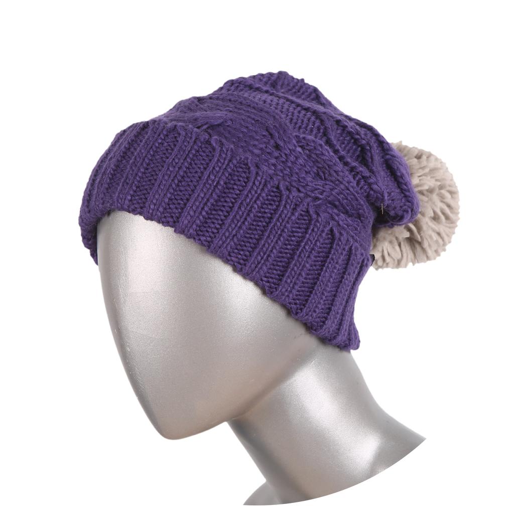 SUGAPOINT Handmade Rain Beanie. Unisex. Purple