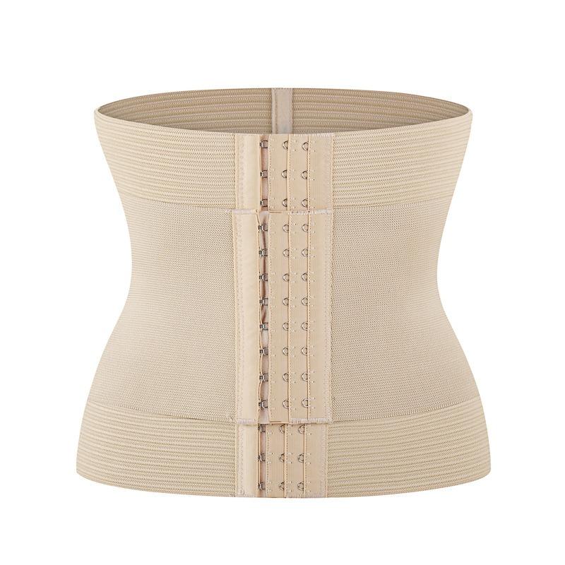 Women Front Hook Eye Tummy Control High Elastic Slim Waist Trainer Body Shaping Corset