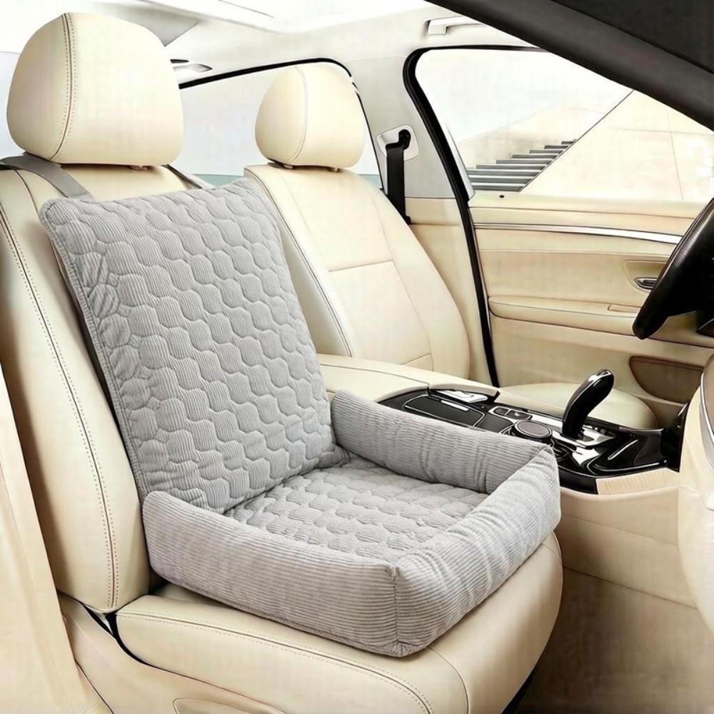 

Folding Dog Safety Seat Breathable Pet Car Mat Pet Travel Carrying Mat for Dogs Cats серый