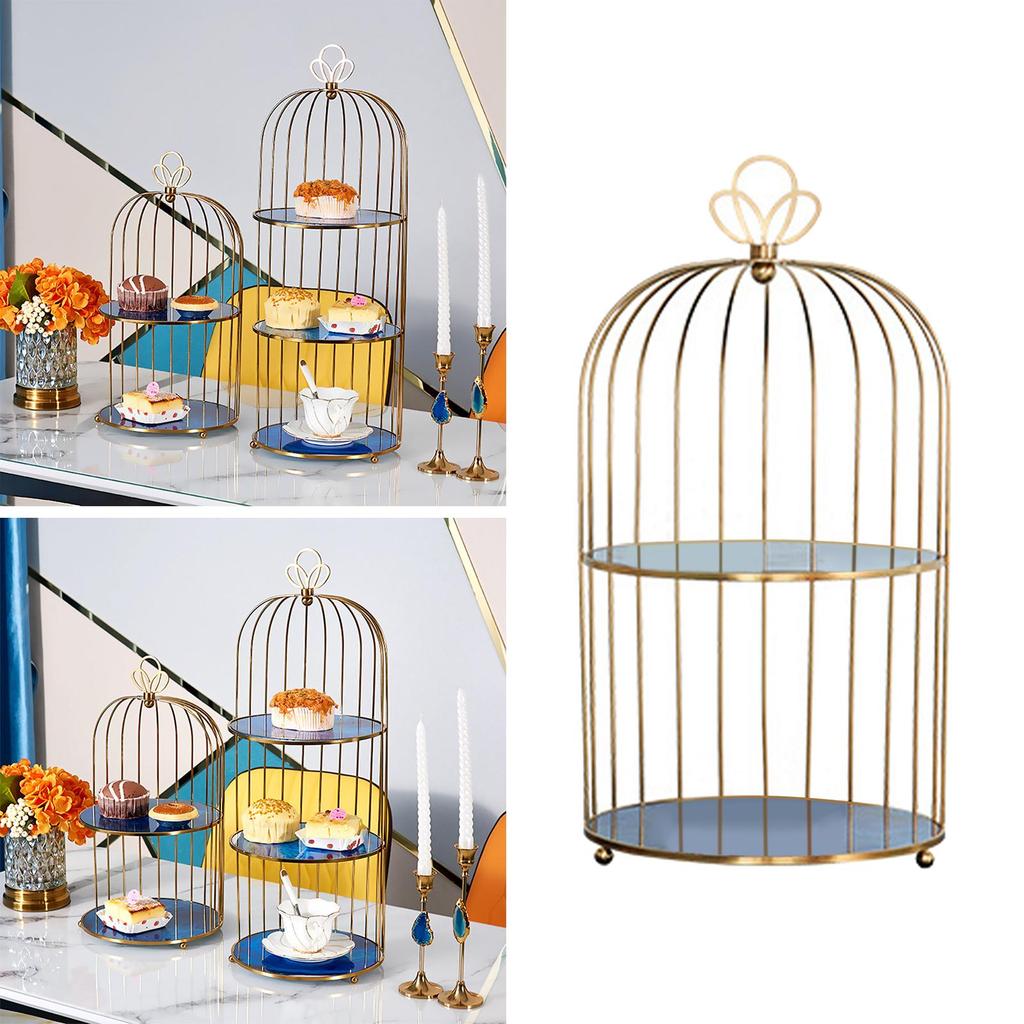 Shape Cake Stand Holder Jewelry Display Shelf Bathroom Tray Dresser Perfume Wedding