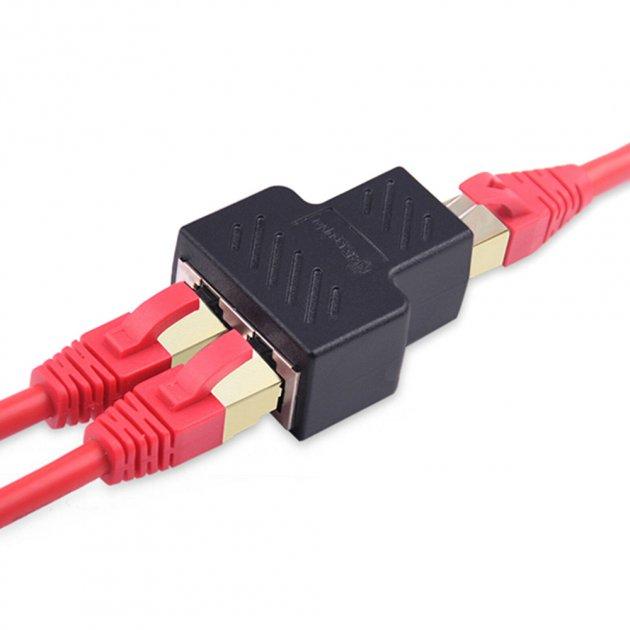 Splitter Splitter for Internet Cable SUNROZ RJ45 LAN - 2 X RJ-45 Ethernet Connector (2 Pcs) (A58457-2)