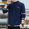 Jeep Men's Autumn/Winter Half-Turtleneck Knit Sweater