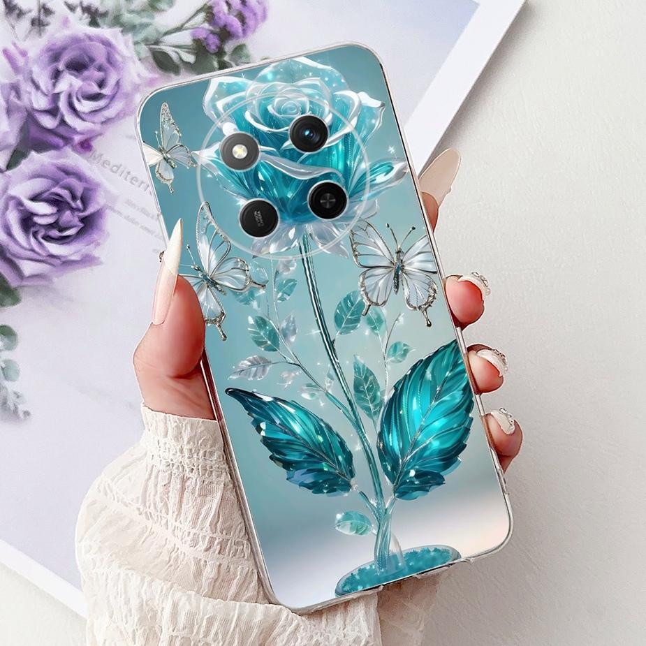For Honor Magic7 Lite Case BRP-NX1 Coloful Painted Cover Clear Silicone Case For Honor X9C Smart Magic 7 Lite HonorX9C Soft Bags