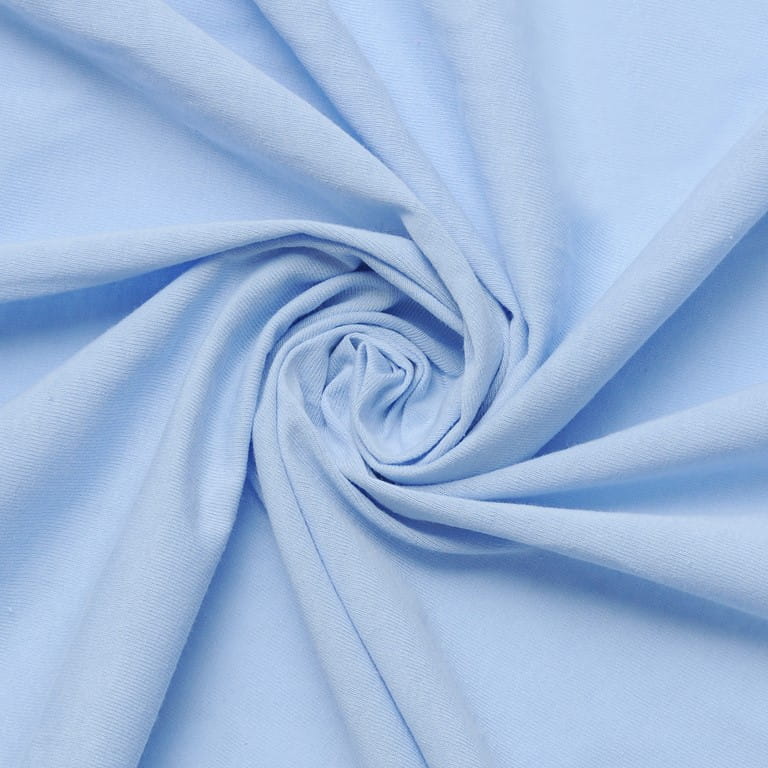 Jersey Fitted Sheet with Elastic 180/190x190/200 Premium Light Blue