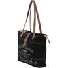 Canvas Hand Bag Upcycled Canvas & Cowhide Tote Bag Radiant Upcycled Canvas Leather Bag