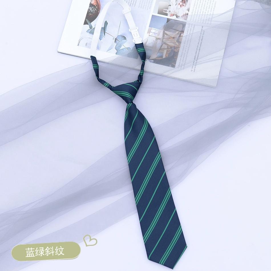 Preppy Chic JK Ties Women Young Girls Striped Necktie Retro Badge Brown Lazy-tie College Student DK Uniform Shirt Dress Cravat