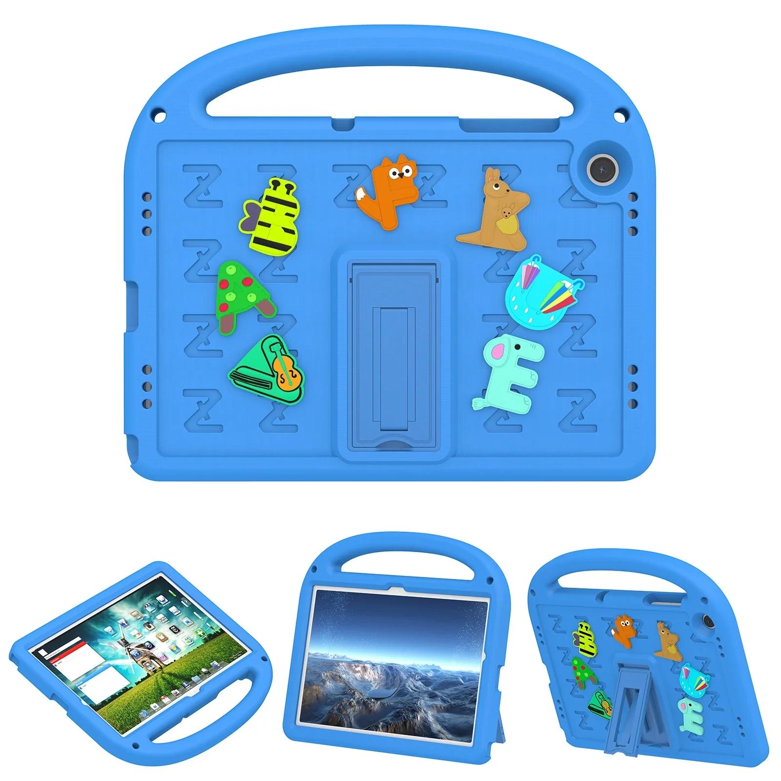 Pour Samsung Galaxy Tab A9 Plus 11 X210 X216B X218U A9 8.7 SM-X110 X115 X117 Coque Dessin Animé A9+ Enfants EVA Housse de Tablette Tab A9 8.7 inch bleu