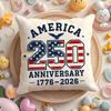 250Th Anniversary Of The Usa Cushion Cover Plush Fabric Soft Double-Sided Printed Sofa Warm Winter Home Gift Pillow Case
