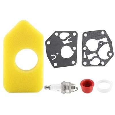 Carb Diaphragm Gasket Air Filter Primer Bulb L7T Spark Plug for Briggs&Stratton 116027 795083 495770 698369 694394