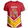 New Spain Flag National Emblem T Shirt Men Espana Football Jersey Tops 3D Printed Spanish Quick Dry T-shirt Fashion Short Sleeve