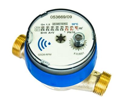 JS Cold Water Meter, Type GSD8-RFM, DN20 (3/4"), Q3=4.0 M3/h, R100/50, T