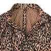 Itariya Zip-Up Short Sleeve Jacket Top Women 9 Orange Black Leopard
