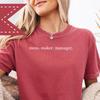 Mess Maker Manager Shirt, Comfort Colors® Mother Graphic Tee, Teacher Mom Grandma Aunt Appreciation
